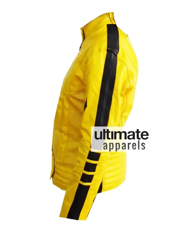 Kill Bill Beatrix Kiddo Yellow Motorcycle Leather Jacket Kill Bill Beatrix Kiddo Yellow Motorcycle Leather Jacket