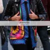 American Model Amber Rose Black Biker Jacket American Model Amber Rose Black Biker Jacket