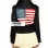 American Flag Women Black Biker Jacket For Sale