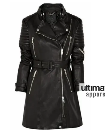 Designers Burberry Prorsum Quilted Trench Leather Coat