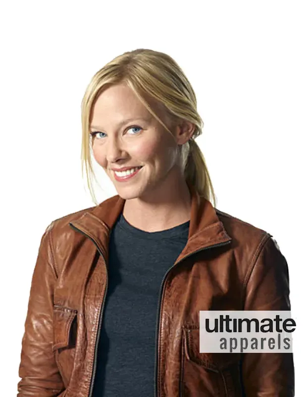 Chase Kelli Giddish (Annie Frost) Brown Bomber Jacket