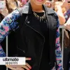 Demi Lovato Black Leather Vest at X-Factor Demi Lovato Black Leather Vest at X-Factor