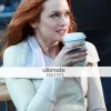 Gossip Girl Kaylee Defer Rick Style Owens White Jacket