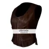 The Walking Dead Michonne (Danai Gurira) Brown Leather Vest The Walking Dead Michonne (Danai Gurira) Brown Leather Vest