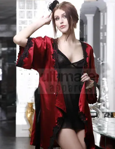 Black and Maroon Baby Doll Nightgown For Honeymoon Black and Maroon Baby Doll Nightgown For Honeymoon