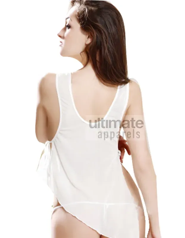 Bridal Babydoll Sexy White Erotic Lingerie Ladies Nighty