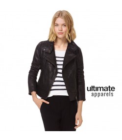 Teen Slimfit Black Biker Style Leather Jacket