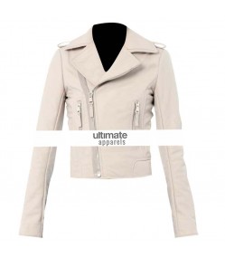 Transformers 3 Rosie Huntington Whiteley White Jacket For Women