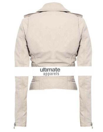Transformers 3 Rosie Huntington Whiteley White Jacket For Women