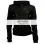 Women Hooded Black Leather Bomber Jacket 