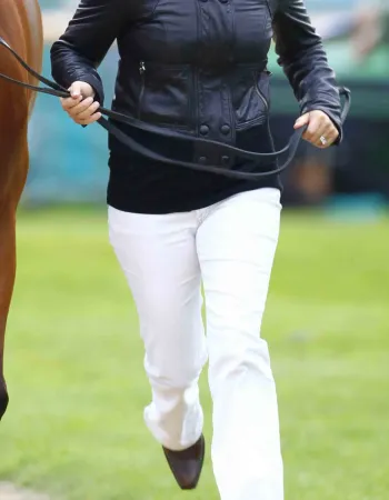 Zara Phillips Black Leather Jacket