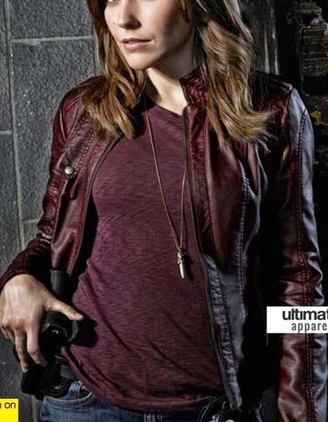 Chicago PD Sophia Bush (Erin Lindsay) Maroon Jacket