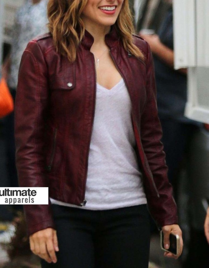 Chicago PD Sophia Bush (Erin Lindsay) Maroon Jacket