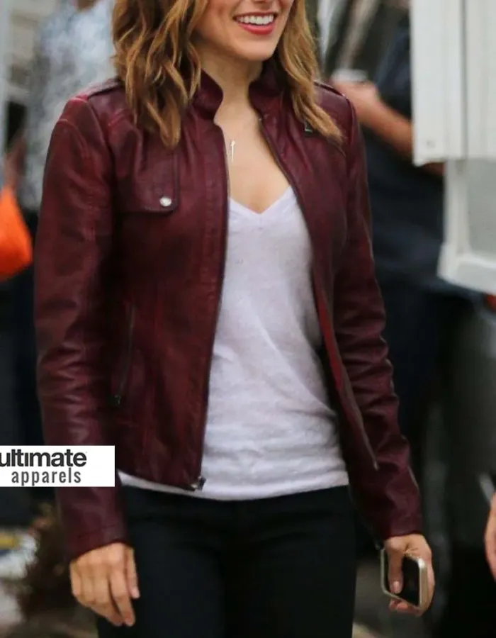 Chicago PD Sophia Bush (Erin Lindsay) Maroon Jacket