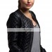 Sophia Bush Stylish Quilted Black Leather Jacket