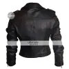 Designers Female Short Black Casual Biker Jacket