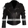 Designers Female Short Black Casual Biker Jacket