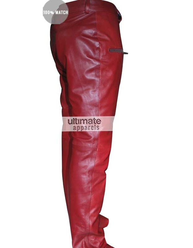 Kylie Jenner Burgundy Maroon Women Leather Pants Kylie Jenner Burgundy Maroon Women Leather Pants