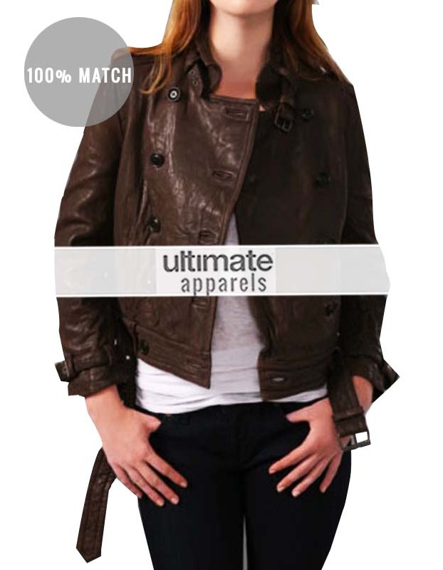 Scarlett Johansson Brown Jacket In Captain America Winter Soldier 