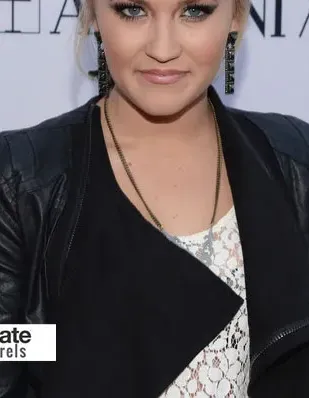 Emily Osment Paranoia Premier Designer Jacket Outfit