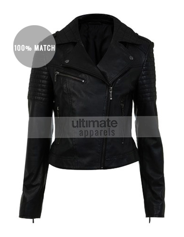 Fast And Furious Gal Gadot Black Designers Biker Jacket