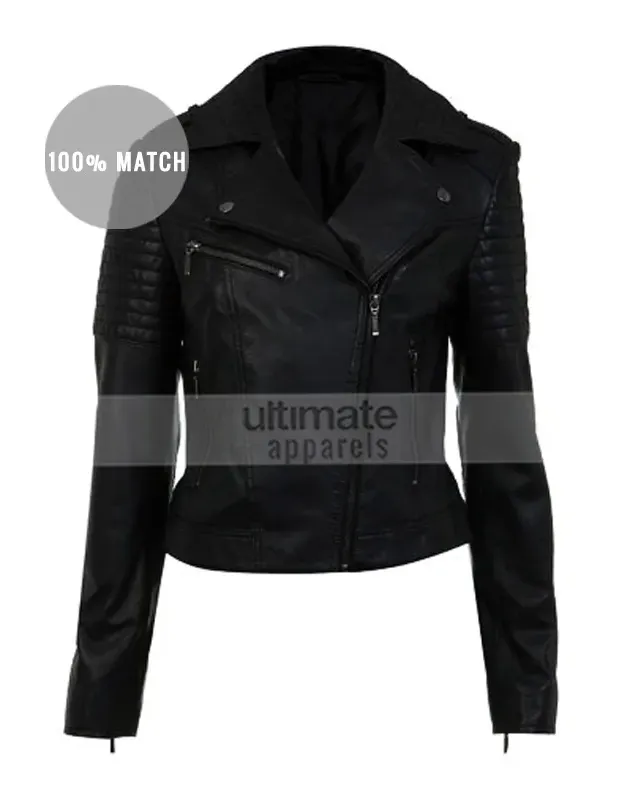 Fast And Furious Gal Gadot Black Designers Biker Jacket
