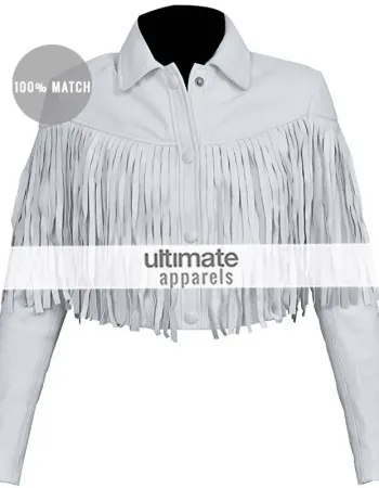 Ferris Bueller's Day Off Sloane Peterson White Fringe Jacket