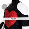 Kylie Minogue Red Heart Timebomb Black & White Motorcycle Jacket Kylie Minogue Red Heart Timebomb Black & White Motorcycle Jacket
