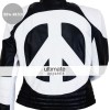 Kylie Minogue Red Heart Timebomb Black & White Motorcycle Jacket Kylie Minogue Red Heart Timebomb Black & White Motorcycle Jacket