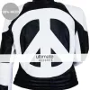 Kylie Minogue Red Heart Timebomb Black & White Motorcycle Jacket