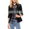 Ladies Elizabeth and James Black Leather Blazer Ladies Elizabeth and James Black Leather Blazer