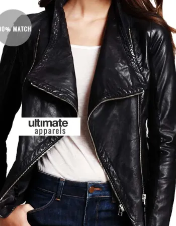 Mackage Women's Black Moto Leather Jacket