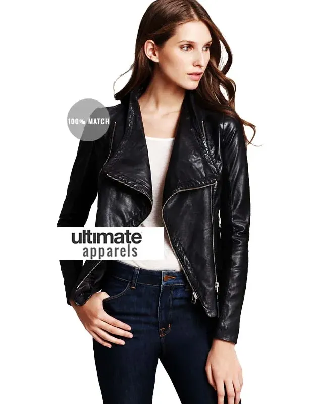 Mackage Women's Black Moto Leather Jacket