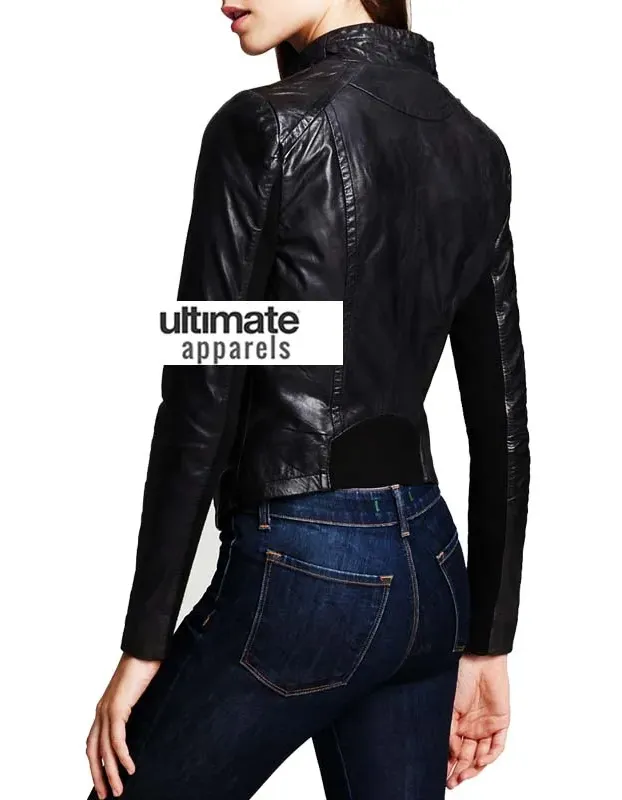 Mackage Women's Black Moto Leather Jacket