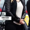 Veronica Mars Kristen Bell Jacket With Leather Sleeves 