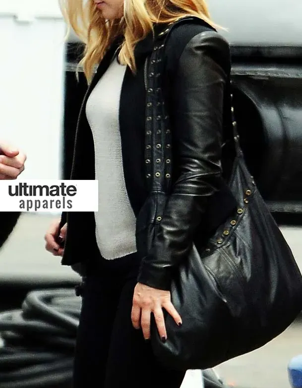 Veronica Mars Kristen Bell Jacket With Leather Sleeves 