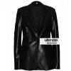 Scarlett Johansson Women One Button Black Blazer Jacket