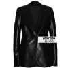 Scarlett Johansson Women One Button Black Blazer Jacket