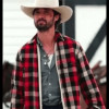 Yellowstone Ryan (Bingham Walker) Cotton Checked Jacket
