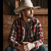 Yellowstone Ryan (Bingham Walker) Cotton Checked Jacket Yellowstone Ryan (Bingham Walker) Cotton Checked Jacket